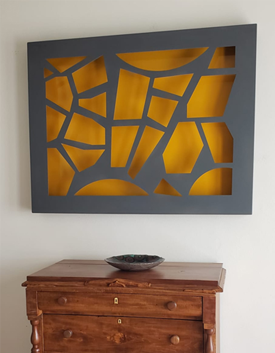 Abstract Gray - Wall Sculpture